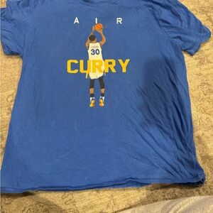 Gildan Blue Graphic Tee - Air Curry Design